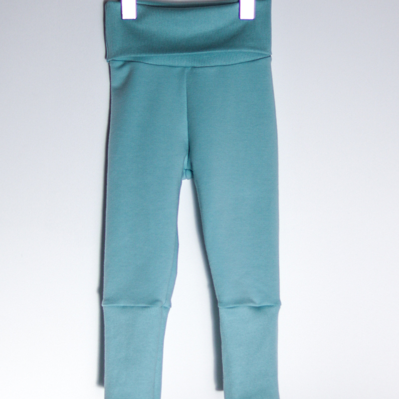 Legging bébé uni bleu
