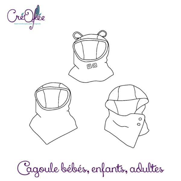 Cagoule Intégrale Bébé Doublée Polaire - Taille 46 Cm (6-12 Mois), Marron, Neuf Avec étiquettes