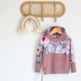 Sweat bi matières fleuri (1000 × 1000 px) - comp Sweat à capuche bi matières imprimé