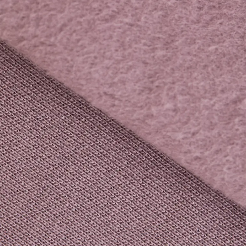 Molleton uni bio lilas