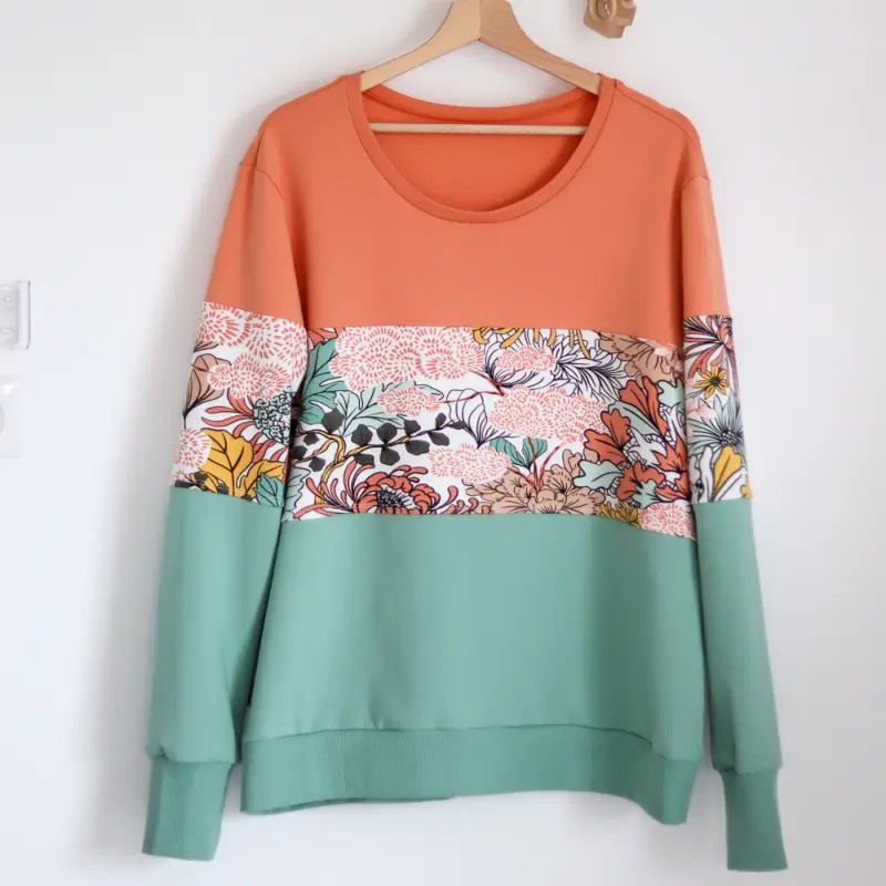 sweat bicolore femme